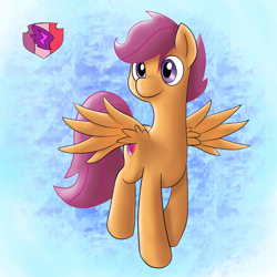 Size: 2000x2000 | Tagged: safe, artist:periodicbrony, character:scootaloo, cutie mark, female, solo, the cmc's cutie marks
