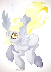 Size: 1024x1429 | Tagged: safe, artist:schwarz-one, character:derpy hooves, species:pegasus, species:pony, female, mare, solo