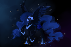 Size: 3509x2313 | Tagged: safe, artist:schwarz-one, character:nightmare moon, character:princess luna, female, solo
