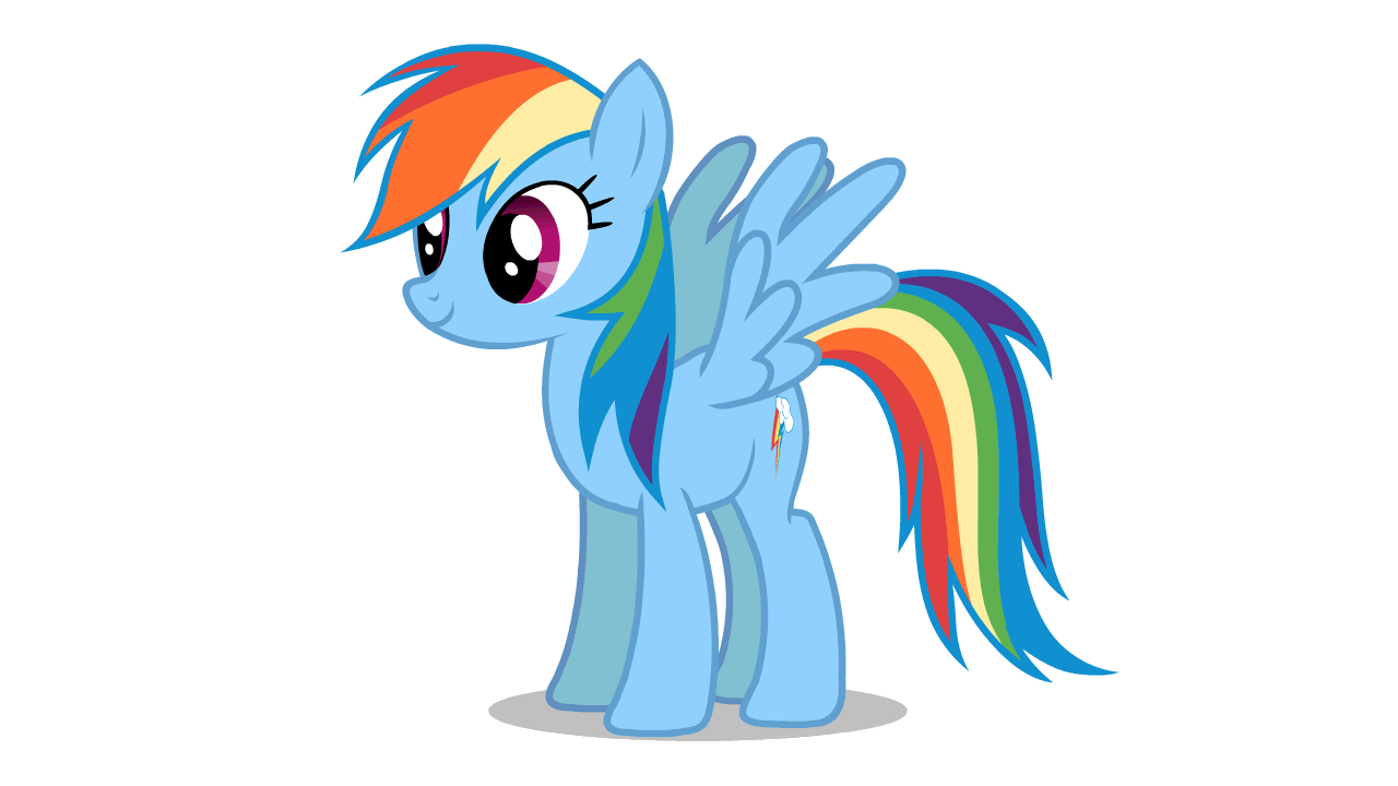 Size: 1280x720 | Tagged: safe, artist:sigmastarlight, character:rainbow dash, animated, animation test, female, gif, gritted teeth, raised hoof, solo, spread wings, wings