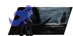 Size: 4000x2000 | Tagged: safe, artist:vinaramic, character:nightmare moon, character:princess luna, species:alicorn, species:pony, crossover, dead space, female, mare, nightmare moonbutt, plot, solo