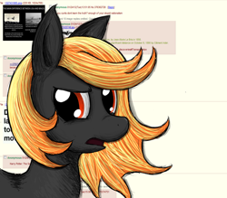 Size: 1024x896 | Tagged: safe, artist:zirbronium, oc, oc only, oc:incendia, species:pony, species:unicorn, fanfic:antipodes, 4chan, 4chan screencap, fanfic, solo