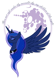 Size: 5524x7675 | Tagged: safe, artist:sirhcx, character:princess luna, species:alicorn, species:pony, absurd resolution, bust, children of the night, eyes closed, female, mare, mare in the moon, moon, simple background, solo, transparent background, vector