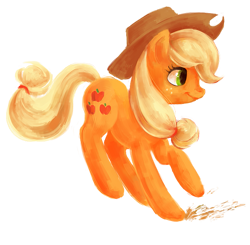 Size: 731x716 | Tagged: safe, artist:nyonhyon, character:applejack, species:earth pony, species:pony, female, solo