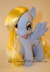 Size: 431x618 | Tagged: safe, artist:okiegurl1981, character:derpy hooves, species:pony, brushable, custom, irl, photo, solo, toy