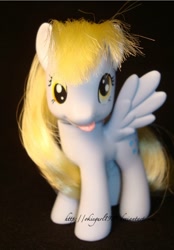Size: 448x645 | Tagged: safe, artist:okiegurl1981, character:derpy hooves, species:pony, brushable, custom, irl, photo, solo, toy