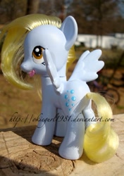 Size: 449x639 | Tagged: safe, artist:okiegurl1981, character:derpy hooves, species:pony, brushable, custom, irl, photo, solo, toy