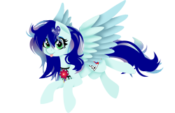 Size: 2100x1361 | Tagged: safe, artist:biskhuit, oc, oc only, species:pegasus, species:pony, female, flying, mare, simple background, solo, tongue out, transparent background