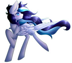 Size: 1600x1389 | Tagged: safe, artist:wasatgemini, oc, oc only, oc:neon nightcore, species:pegasus, species:pony, female, mare, raised hoof, simple background, solo, transparent background, walking