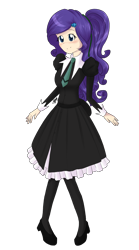 Size: 1000x1800 | Tagged: safe, artist:rmariansj, character:rarity, species:human, anime, clothing, crossover, female, humanized, manga, simple background, solo, strawberry panic!, transparent background, uniform