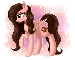 Size: 1024x824 | Tagged: safe, artist:queenofsilvers, oc, oc only, oc:pawprint, species:pegasus, species:pony, cute, female, mare, solo, standing
