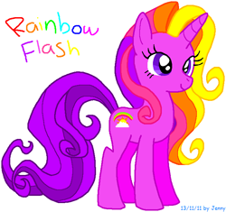 Size: 683x641 | Tagged: safe, artist:heartinarosebud, character:rainbow flash, solo
