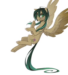 Size: 1000x1100 | Tagged: safe, artist:sapraitlond, oc, oc only, species:pegasus, species:pony, flying, simple background, solo, white background