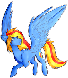 Size: 2155x2473 | Tagged: safe, artist:kazanzh, oc, oc only, oc:spidy dash, species:pegasus, species:pony, amputee, female, high res, mare, missing limb, simple background, solo, stump, transparent background