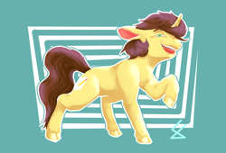 Size: 2500x1700 | Tagged: safe, artist:fizzlesoda2000, oc, species:pony, species:unicorn, cloven hooves, looking at you, male, solo