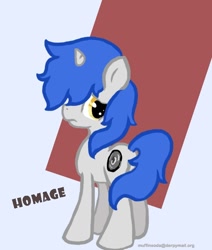 Size: 618x728 | Tagged: safe, artist:jump-cut, oc, oc only, oc:homage, species:pony, species:unicorn, fallout equestria, fanfic, fanfic art, female, horn, mare, solo