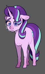 Size: 1162x1900 | Tagged: safe, artist:petalierre, character:starlight glimmer, species:pony, species:unicorn, crying, female, looking down, mare, sadlight glimmer, simple background