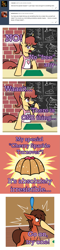 Size: 769x3198 | Tagged: safe, artist:snickerdoodle-mod, part of a set, oc, oc only, oc:lingering ember, oc:snicker doodle, species:earth pony, species:pony, apron, ask, bakery, clothing, comic, dessert, dialogue, duo, female, floppy ears, food, force feeding, hoof over mouth, male, part of a series, this will end in weight gain, tumblr, tumblr comic, tumblr:snicker doodle's bakery, weight gain sequence