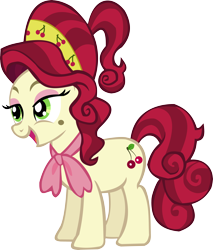 Size: 4900x5755 | Tagged: safe, artist:thebosscamacho, character:cherry jubilee, species:earth pony, species:pony, absurd resolution, female, simple background, solo, transparent background, vector