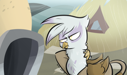 Size: 1718x1024 | Tagged: safe, artist:christheblue, character:gilda, species:griffon, female, griffon scones, griffonstone, solo