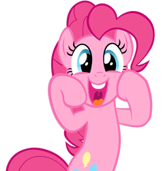 Size: 1600x1671 | Tagged: safe, artist:eugene-joe-c, character:pinkie pie, female, simple background, smiling, solo, transparent background, vector