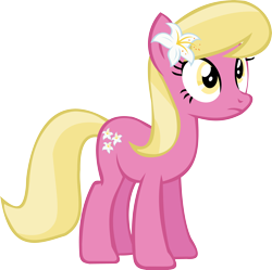 Size: 5938x5920 | Tagged: safe, artist:thebosscamacho, character:lily, character:lily valley, species:earth pony, species:pony, episode:a friend in deed, g4, my little pony: friendship is magic, absurd resolution, background pony, female, flower, flower in hair, lily (flower), mare, simple background, solo, transparent background, vector