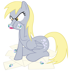 Size: 4000x4000 | Tagged: safe, artist:bronybiscuitbites, character:derpy hooves, species:pegasus, species:pony, absurd resolution, female, mare, solo, stamp, tongue out