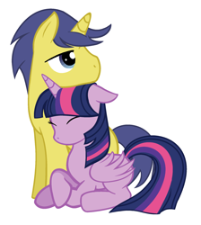 Size: 1809x2016 | Tagged: safe, artist:neighsay, character:comet tail, character:twilight sparkle, character:twilight sparkle (alicorn), species:alicorn, species:pony, ship:cometlight, female, male, shipping, simple background, straight, white background