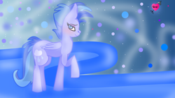 Size: 1518x853 | Tagged: safe, artist:spero, oc, oc only, oc:nimbostratus, species:pegasus, species:pony, androgynous, bedroom eyes, cutie mark, dots, gradient background, looking at you, mohawk, raised hoof, shading, shadow, swirls