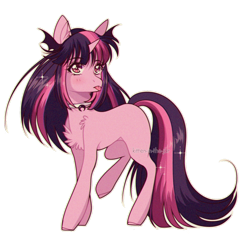 Size: 1280x1297 | Tagged: safe, artist:kitten-in-the-jar, character:twilight sparkle, character:twilight sparkle (unicorn), species:pony, species:unicorn, chest fluff, female, headband, missing cutie mark, simple background, solo, tongue out, transparent background