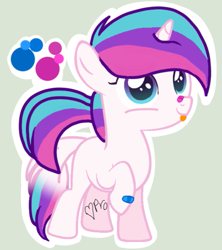 Size: 555x625 | Tagged: safe, artist:mlpcotton-candy-pone, oc, oc:magical melody, species:pony, species:unicorn, female, filly, solo, tongue out