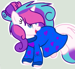 Size: 707x654 | Tagged: safe, artist:mlpcotton-candy-pone, oc, oc:magical melody, species:pony, species:unicorn, clothing, dress, female, mare, simple background, solo