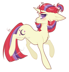 Size: 1000x1045 | Tagged: safe, artist:kitten-in-the-jar, character:moondancer, species:pony, species:unicorn, blushing, chest fluff, ear fluff, female, mare, missing accessory, raised leg, simple background, solo, transparent background