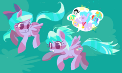 Size: 1017x610 | Tagged: safe, artist:cenyo, character:cloudchaser, character:flitter, character:lightning dust, character:meadow flower, character:rainbow dash, character:starry eyes, character:sunshower raindrops, episode:wonderbolts academy, g4, my little pony: friendship is magic, dialogue, flying, gossip, medal, milky way, pictogram, speech bubble