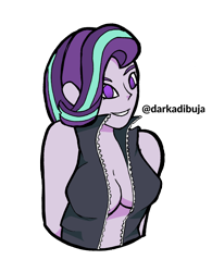 Size: 2544x3264 | Tagged: safe, alternate version, artist:darka01, character:starlight glimmer, my little pony:equestria girls, absolute cleavage, breasts, cleavage, female, solo