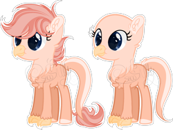 Size: 1810x1369 | Tagged: safe, artist:sh3llysh00, oc, oc:fawna, parent:gabby, parent:scootaloo, parents:gabbyloo, species:hippogriff, bald, female, fledgeling, hybrid, interspecies offspring, magical lesbian spawn, offspring, simple background, solo, transparent background