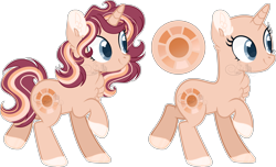 Size: 5124x3113 | Tagged: safe, artist:sh3llysh00, oc, oc:sunray, parent:sci-twi, parent:sunset shimmer, parents:scitwishimmer, species:pony, species:unicorn, chest fluff, female, magical lesbian spawn, mare, offspring, simple background, solo, transparent background