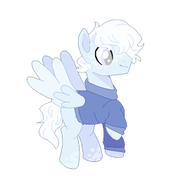 Size: 468x482 | Tagged: safe, artist:foxysparkle, base used, oc, species:pegasus, species:pony, clothing, simple background, solo, sweater, transparent background