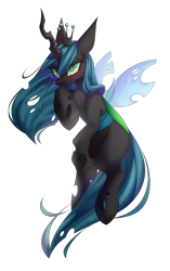 Size: 3000x4778 | Tagged: safe, artist:jun1313, character:queen chrysalis, species:changeling, changeling queen, crying, female, simple background, solo, transparent background