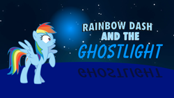 Size: 1920x1080 | Tagged: safe, artist:ianpony98, character:rainbow dash, species:pony, cars (pixar), glowing orb, mater and the ghostlight, parody, pixar, title card