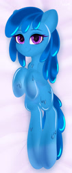 Size: 1704x4038 | Tagged: safe, artist:bestiary, oc, oc:flowheart, body pillow design, goo pony, looking at you, monster pony, original species, slime