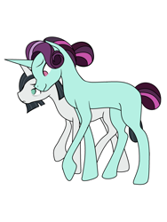 Size: 2420x3226 | Tagged: safe, artist:neighsay, character:chancellor neighsay, character:principal abacus cinch, species:pony, equestria girls ponified, female, male, neighcinch, ponified, shipping, straight