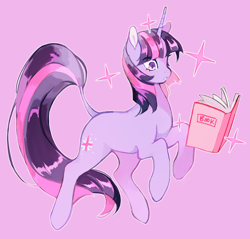 Size: 1264x1206 | Tagged: safe, artist:serafelis, character:twilight sparkle, character:twilight sparkle (unicorn), species:pony, species:unicorn, book, female, mare, simple background, solo