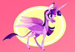 Size: 1280x888 | Tagged: safe, artist:janegumball, character:twilight sparkle, character:twilight sparkle (alicorn), species:alicorn, species:classical unicorn, species:pony, cloven hooves, colored hooves, female, leonine tail, mare, solo, unshorn fetlocks