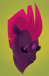 Size: 639x1000 | Tagged: safe, artist:petalierre, character:tempest shadow, species:pony, species:unicorn, broken horn, female, horn, solo