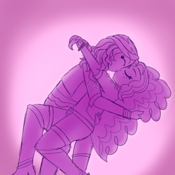 Size: 2250x2250 | Tagged: safe, artist:suchosophie, character:adagio dazzle, character:sunset shimmer, species:human, ship:sunsagio, my little pony:equestria girls, clothing, cute, dancing, female, freckles, kissing, lesbian, love, romantic, shipping