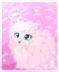 Size: 811x985 | Tagged: safe, artist:auroracursed, oc, oc:fluffle puff, species:earth pony, species:pony, cake, female, food, solo