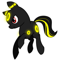 Size: 725x753 | Tagged: safe, artist:nukeleer, species:pony, crossover, pokémon, ponified, simple background, solo, transparent background, umbreon