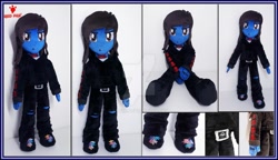 Size: 1024x588 | Tagged: safe, artist:lavim, my little pony:equestria girls, belt, boots, bring me the horizon, clothing, commission, drop dead clothing, equestria girls-ified, frown, hoodie, irl, jeans, male, oliver sykes, pants, photo, plushie, ripped jeans, shoes, sitting, solo, standing