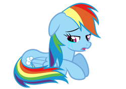 Size: 1280x905 | Tagged: safe, artist:voaxmasterspydre, character:rainbow dash, crying, simple background, transparent background, vector
